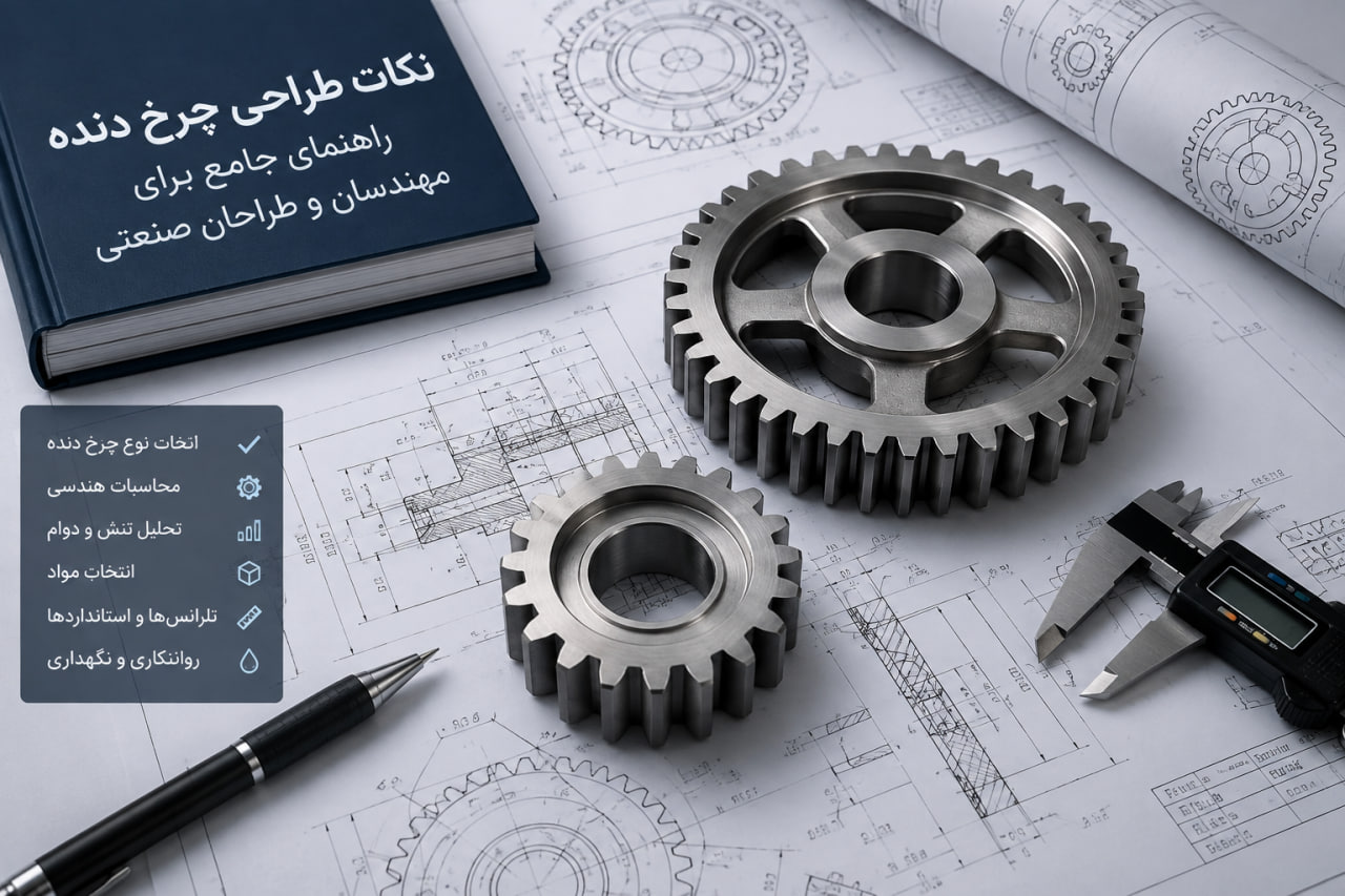 نکات طراحی چرخ دنده؛ راهنمای جامع برای مهندسان و طراحان صنعتی